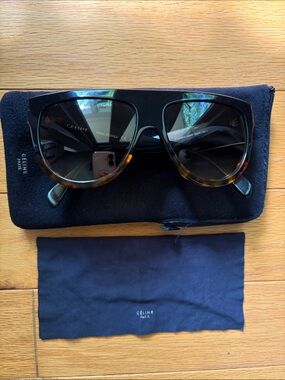 Celine Black and Tortoiseshell Sunglasses